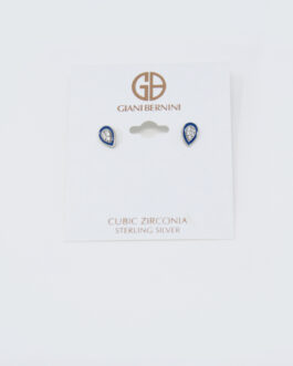 Charm & Lovely Quality Fashion Accessories introduces Giani Bernini Sterling Silver Cubic Zirconia & Enamel Teardrop Stud Earrings