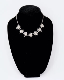 I.N.C Silver-Tone Pave Star Statement Necklace – 17″