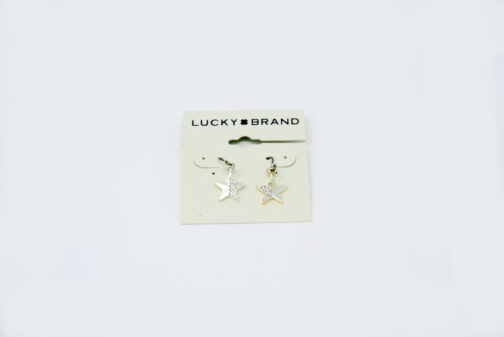 Charm & Lovely introduces Lucky Brand Silver-Tone Mini Pave Star Drop Earring, perfect for the upcoming holidays