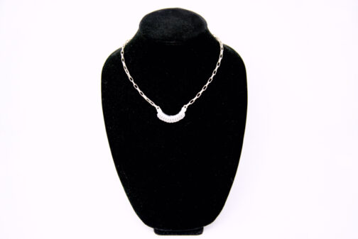 Charm & Lovely introduces Patricia Nash Silver-Tone Sorella Wrapped Crescent Necklace, size 18" inches + 2 1/2" inch extender