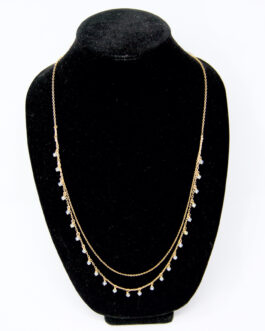 Style & Co Gold-Tone Shaky Bead Layered Strand Necklace – 32″