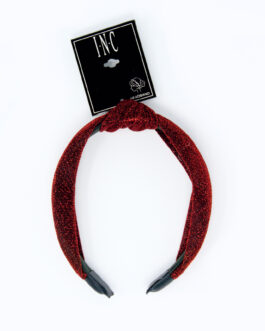 I.N.C Holiday Lane Red Sparkle Knotted Headband