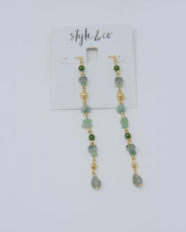 Style & Co  Mixed Color Beads Linear Drop Earrings